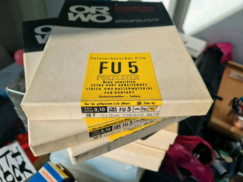 Orwo polyester film 13x18 - orwo, fu